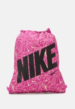 Nike Sportswear DRAWSTRING UNISEX - Sportbeutel - Active Fuchsia/citron Tint/black