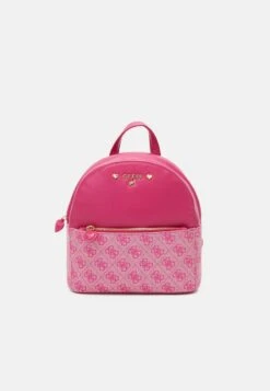 Guess BACKPACK UNISEX - Tourenrucksack - Milk/fuxia Combo