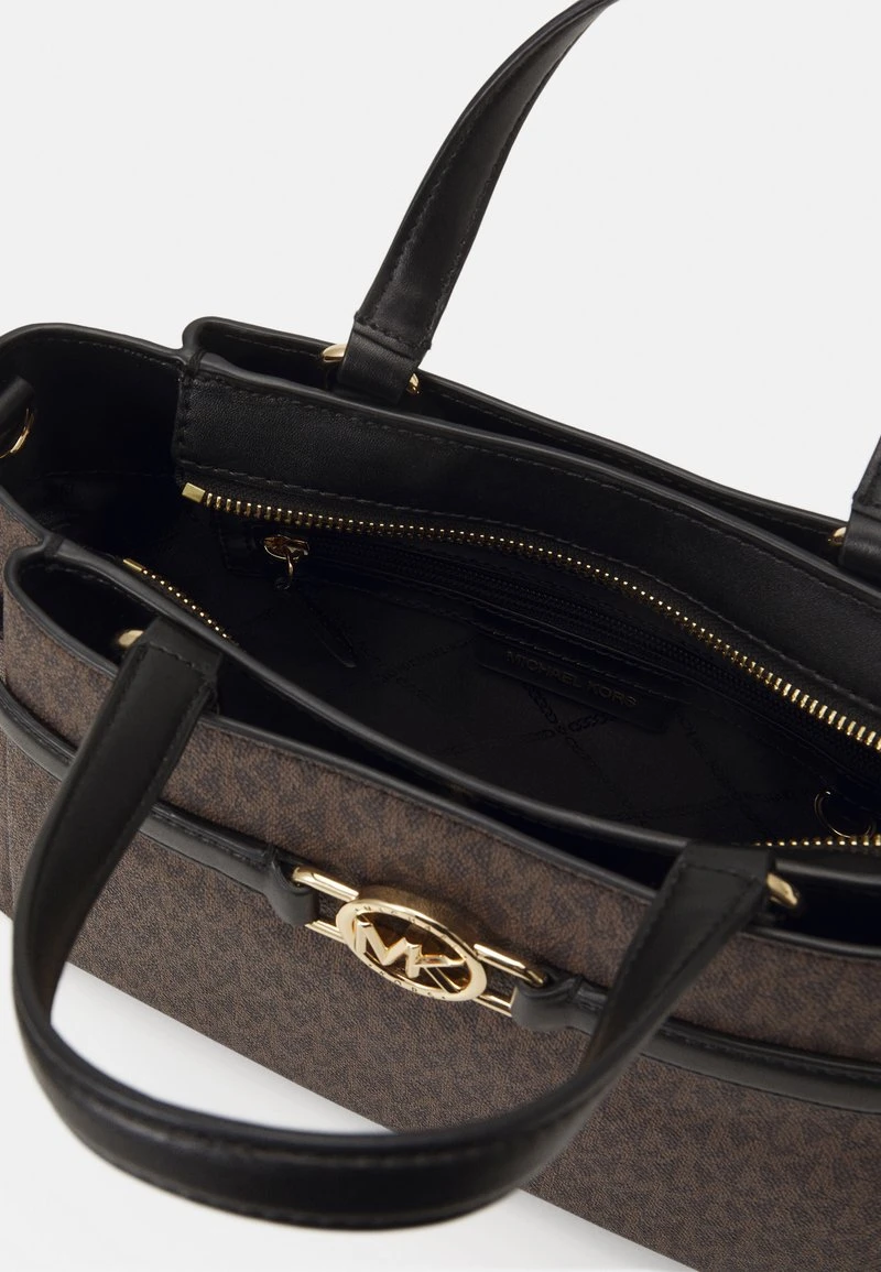 MICHAEL Michael Kors ANGELINA SATCHEL - Handtasche - Brown/black – Bild 3