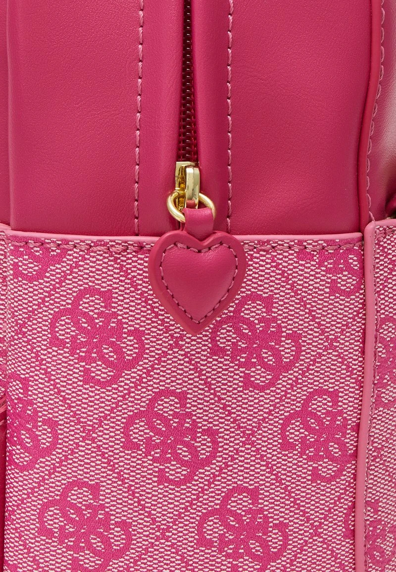 Guess BACKPACK UNISEX - Tourenrucksack - Milk/fuxia Combo – Bild 5