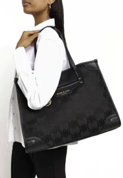 RIVER ISLAND Shopping Bag - Black