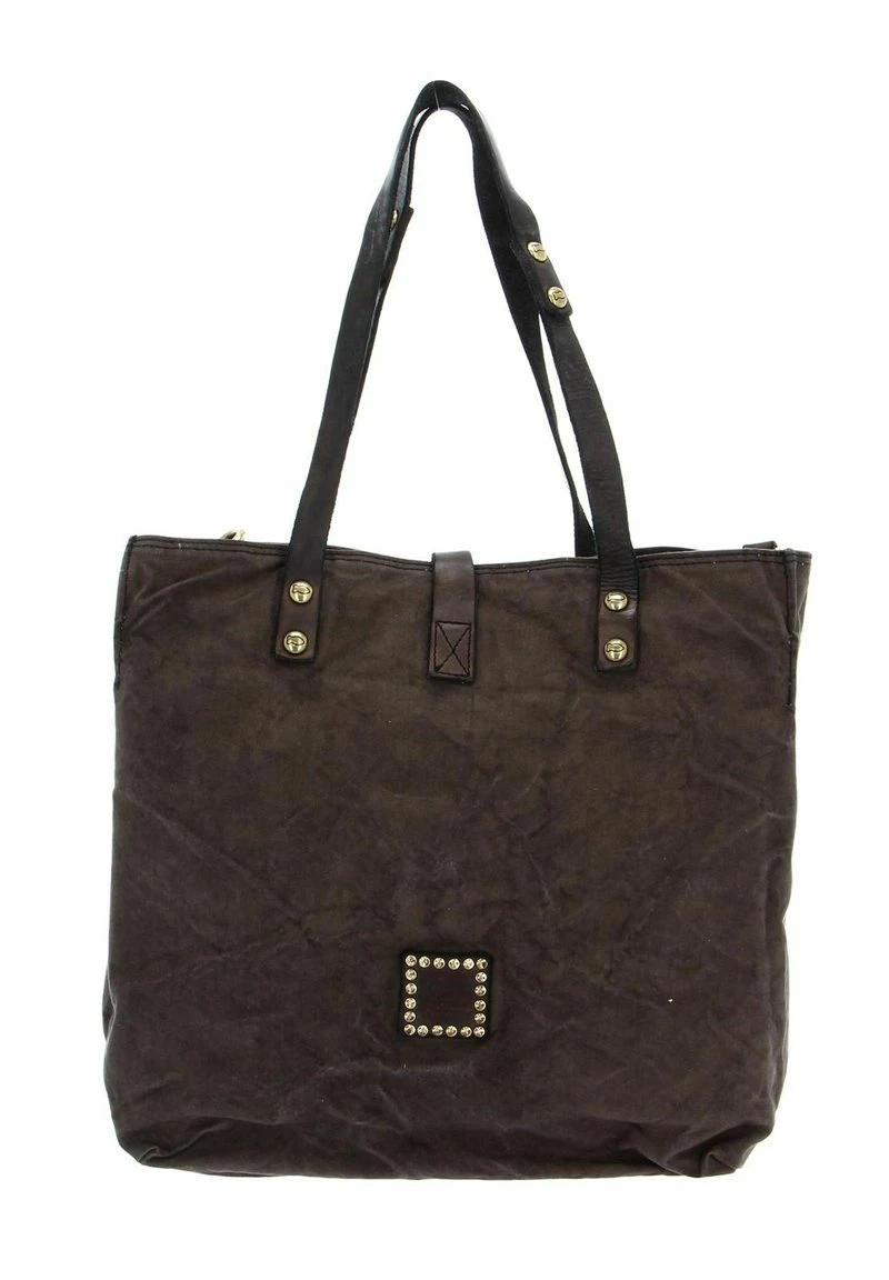 Campomaggi Shopping Bag - V Militare T Grigio St Blu Royal – Bild 2