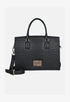 HOCHWERTIGE LEDERHAND - Handtasche - Schwarz