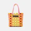 Marni MICRO BASKET UNISEX - Umhängetasche - Pink Fluo