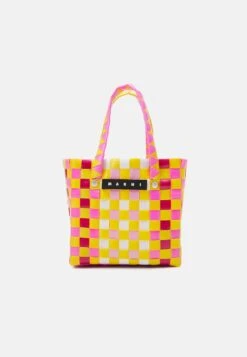 Marni MICRO BASKET UNISEX - Umhängetasche - Pink Fluo