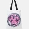 Versace SHOPPING BAG UNISEX - Handtasche - Bianco/nero/pink Paradise