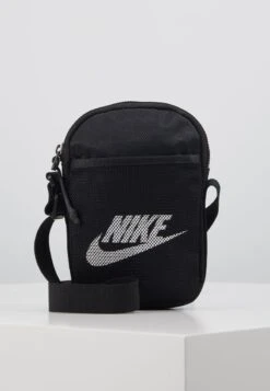 Nike Sportswear HERITAGE CROSSBODY BAG UNISEX - Umhängetasche - Black/black/white