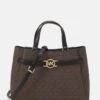 MICHAEL Michael Kors ANGELINA SATCHEL - Handtasche - Brown/black